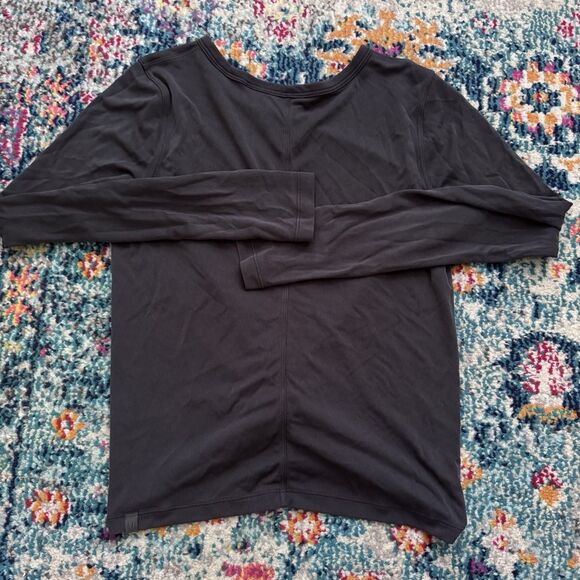 Lululemon‎ Crescent Long Sleeve *Cupro Rib Intergalactic Gray Size 4* - Picture 4 of 6